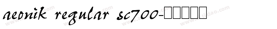 aeonik regular sc700字体转换